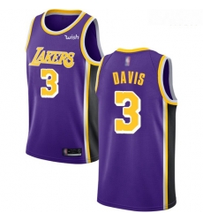 Lakers #3 Anthony Davis Purple Basketball Swingman Statement Edition Jersey Lakers #3 Anthony Davis Purple Basketball Swingman Statement Edition Jersey