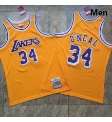 Lakers 34 Shaquille O 27Neal Yellow 1996 97 Hardwood Classics Jersey Lakers 34 Shaquille O 27Neal Yellow 1996 97 Hardwood Classics Jersey