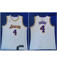 Lakers 4 Alex Caruso White Nike Swingman Jersey Lakers 4 Alex Caruso White Nike Swingman Jersey