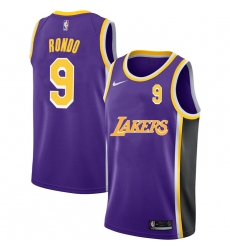 Lakers 9 Rajon Rondo Purple 2020 2021 New City Edition Nike Swingman Jersey Lakers 9 Rajon Rondo Purple 2020 2021 New City Edition Nike Swingman Jersey