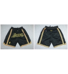 Lakers Black Just Don With Pocket Swingman Shorts Lakers Black Just Don With Pocket Swingman Shorts