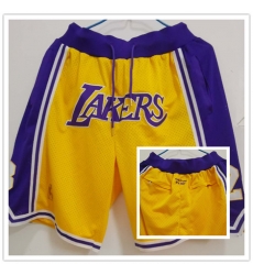 Lakers Yellow Just Don With Pocket Swingman Shorts Lakers Yellow Just Don With Pocket Swingman Shorts