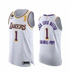 Lakers kentavious caldwell pope white 2020 nba finals champions blm jersey Lakers kentavious caldwell pope white 2020 nba finals champions blm jersey