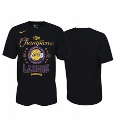 Los Angeles Lakers 2020 NBA Finals Champions T-Shirt Black Locker Room Los Angeles Lakers 2020 NBA Finals Champions T-Shirt Black Locker Room