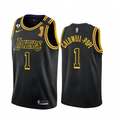 Los Angeles Lakers Kentavious Caldwell-Pope 2020 NBA Finals Champions Jersey Black Mamba Inspired Los Angeles Lakers Kentavious Caldwell-Pope 2020 NBA Finals Champions Jersey Black Mamba Inspired