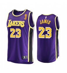 Los Angeles Lakers LeBron James 2020 NBA Finals Champions Jersey Purple Replica Statement Los Angeles Lakers LeBron James 2020 NBA Finals Champions Jersey Purple Replica Statement