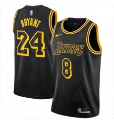 Men Lakers Kobe Bryant Front 8 Back 24 Double Numbers Mamba Edition Black Stitched NBA Jersey Men Lakers Kobe Bryant Front 8 Back 24 Double Numbers Mamba Edition Black Stitched NBA Jersey