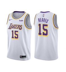 Men Los Angeles Lakers 15 Austin Reaves White Stitched Jersey Men Los Angeles Lakers 15 Austin Reaves White Stitched Jersey