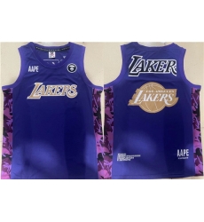 Men Los Angeles Lakers 2022 Purple Big Team Logo Swingman Jersey Men Los Angeles Lakers 2022 Purple Big Team Logo Swingman Jersey