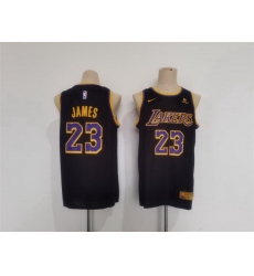 Men Los Angeles Lakers 23 LeBron James Black Stitched Basketball JerseyS Men Los Angeles Lakers 23 LeBron James Black Stitched Basketball JerseyS