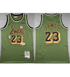 Men Los Angeles Lakers 23 LeBron James Green 2018 19 Throwback Basketball Jersey Men Los Angeles Lakers 23 LeBron James Green 2018 19 Throwback Basketball Jersey