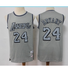 Men Los Angeles Lakers 24 Kobe Bryant Grey Throwback Stitched Basketball Jersey Men Los Angeles Lakers 24 Kobe Bryant Grey Throwback Stitched Basketball Jersey