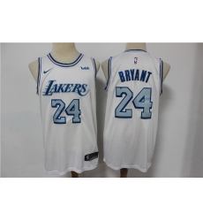 Men Los Angeles Lakers 24 Kobe Bryant White 2020 21 City Edition Nike Swingman Jersey Men Los Angeles Lakers 24 Kobe Bryant White 2020 21 City Edition Nike Swingman Jersey