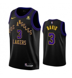 Men Los Angeles Lakers 3 Anthony Davis Black 2023 24 City Edition Stitched Basketball Jersey Men Los Angeles Lakers 3 Anthony Davis Black 2023 24 City Edition Stitched Basketball Jersey