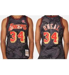 Men Los Angeles Lakers 34 Shaquille O 27Neal 27 96 97 Year Of The Dragon Swingman Stitched Basketball Jersey Men Los Angeles Lakers 34 Shaquille O 27Neal 27 96 97 Year Of The Dragon Swingman Stitched Basketball Jersey