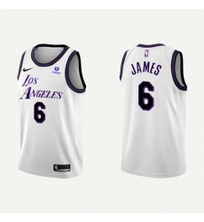 Men Los Angeles Lakers 6 LeBron James 2022 23 White Stitched Basketball Jersey Men Los Angeles Lakers 6 LeBron James 2022 23 White Stitched Basketball Jersey