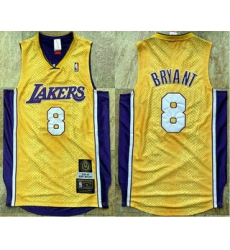 Men Los Angeles Lakers 8 Kobe Bryant Yellow 2001 02 Hardwood Classics Soul AU Throwback Jersey Men Los Angeles Lakers 8 Kobe Bryant Yellow 2001 02 Hardwood Classics Soul AU Throwback Jersey