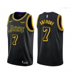 Men Los Angeles Lakers Carmelo Anthony Mamba Inspired Black 2021 Stitched NBA Jersey Men Los Angeles Lakers Carmelo Anthony Mamba Inspired Black 2021 Stitched NBA Jersey