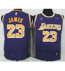 Men Men Los Angeles Lakers 23 LeBron James Purple 2021 Brand Jordan Swingman Stitched Men Men Los Angeles Lakers 23 LeBron James Purple 2021 Brand Jordan Swingman Stitched