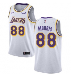 Men Nike Los Angeles Lakers 88 Markieff Morris White NBA Swingman Association Edition Jersey Men Nike Los Angeles Lakers 88 Markieff Morris White NBA Swingman Association Edition Jersey