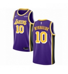 Mens Los Angeles Lakers 10 Sviatoslav Mykhailiuk Authentic Purple Basketball Jersey Statement Edition Mens Los Angeles Lakers 10 Sviatoslav Mykhailiuk Authentic Purple Basketball Jersey Statement Edition
