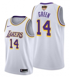 Men's Los Angeles Lakers #14 Danny Green White Stitched NBA Jersey Men's Los Angeles Lakers #14 Danny Green White Stitched NBA Jersey