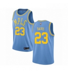 Mens Los Angeles Lakers 23 Anthony Davis Authentic Blue Hardwood Classics Basketball Jersey Mens Los Angeles Lakers 23 Anthony Davis Authentic Blue Hardwood Classics Basketball Jersey