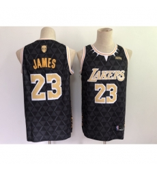 Men's Los Angeles Lakers #23 LeBron James Black Panther Limiter Jersey Men's Los Angeles Lakers #23 LeBron James Black Panther Limiter Jersey