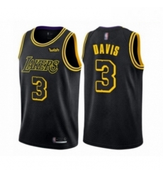 Mens Los Angeles Lakers 3 Anthony Davis Authentic Black City Edition Basketball Jersey Mens Los Angeles Lakers 3 Anthony Davis Authentic Black City Edition Basketball Jersey