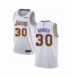 Mens Los Angeles Lakers 30 Troy Daniels Authentic White Basketball Jersey Association Edition Mens Los Angeles Lakers 30 Troy Daniels Authentic White Basketball Jersey Association Edition