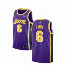 Mens Los Angeles Lakers 6 LeBron James Authentic Purple Basketball Jersey Statement Edition Mens Los Angeles Lakers 6 LeBron James Authentic Purple Basketball Jersey Statement Edition