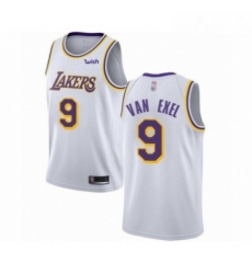 Mens Los Angeles Lakers 9 Nick Van Exel Authentic White Basketball Jerseys Association Edition Mens Los Angeles Lakers 9 Nick Van Exel Authentic White Basketball Jerseys Association Edition