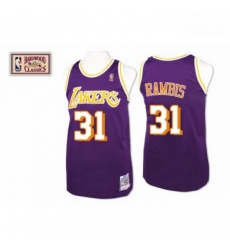 Mens Mitchell and Ness Los Angeles Lakers 31 Kurt Rambis Authentic Purple Throwback NBA Jersey Mens Mitchell and Ness Los Angeles Lakers 31 Kurt Rambis Authentic Purple Throwback NBA Jersey