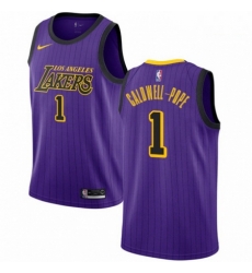 Mens Nike Los Angeles Lakers 1 Kentavious Caldwell Pope Swingman Purple NBA Jersey City Edition Mens Nike Los Angeles Lakers 1 Kentavious Caldwell Pope Swingman Purple NBA Jersey City Edition