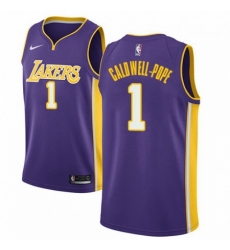 Mens Nike Los Angeles Lakers 1 Kentavious Caldwell Pope Swingman Purple NBA Jersey Statement Edition Mens Nike Los Angeles Lakers 1 Kentavious Caldwell Pope Swingman Purple NBA Jersey Statement Edition