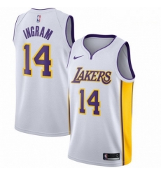 Mens Nike Los Angeles Lakers 14 Brandon Ingram Authentic White NBA Jersey Association Edition Mens Nike Los Angeles Lakers 14 Brandon Ingram Authentic White NBA Jersey Association Edition