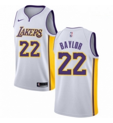 Mens Nike Los Angeles Lakers 22 Elgin Baylor Authentic White NBA Jersey Association Edition Mens Nike Los Angeles Lakers 22 Elgin Baylor Authentic White NBA Jersey Association Edition