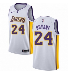 Mens Nike Los Angeles Lakers 24 Kobe Bryant Authentic White NBA Jersey Association Edition Mens Nike Los Angeles Lakers 24 Kobe Bryant Authentic White NBA Jersey Association Edition
