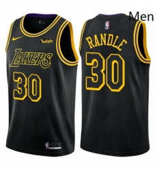 Mens Nike Los Angeles Lakers 30 Julius Randle Authentic Black City Edition NBA Jersey Mens Nike Los Angeles Lakers 30 Julius Randle Authentic Black City Edition NBA Jersey