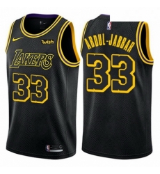 Mens Nike Los Angeles Lakers 33 Kareem Abdul Jabbar Authentic Black City Edition NBA Jersey Mens Nike Los Angeles Lakers 33 Kareem Abdul Jabbar Authentic Black City Edition NBA Jersey