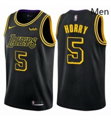 Mens Nike Los Angeles Lakers 5 Robert Horry Swingman Black City Edition NBA Jersey Mens Nike Los Angeles Lakers 5 Robert Horry Swingman Black City Edition NBA Jersey