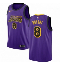 Mens Nike Los Angeles Lakers 8 Kobe Bryant Swingman Purple NBA Jersey City Edition Mens Nike Los Angeles Lakers 8 Kobe Bryant Swingman Purple NBA Jersey City Edition