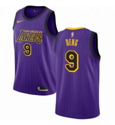 Mens Nike Los Angeles Lakers 9 Luol Deng Swingman Purple NBA Jersey City Edition Mens Nike Los Angeles Lakers 9 Luol Deng Swingman Purple NBA Jersey City Edition