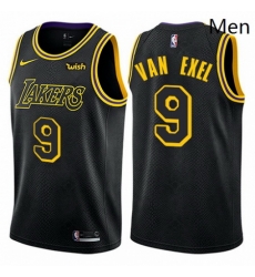 Mens Nike Los Angeles Lakers 9 Nick Van Exel Authentic Black City Edition NBA Jersey Mens Nike Los Angeles Lakers 9 Nick Van Exel Authentic Black City Edition NBA Jersey