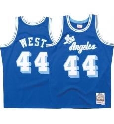 Mitchell & Ness Los Angeles Lakers Jerry West Throwback Road Swingman Jersey Blue Mitchell & Ness Los Angeles Lakers Jerry West Throwback Road Swingman Jersey Blue