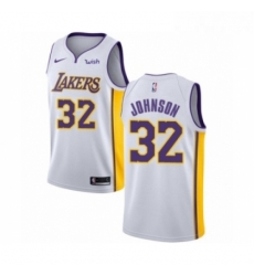 Youth Los Angeles Lakers 32 Magic Johnson Swingman White Basketball Jersey Association Edition Youth Los Angeles Lakers 32 Magic Johnson Swingman White Basketball Jersey Association Edition