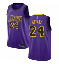 Youth Nike Los Angeles Lakers 24 Kobe Bryant Swingman Purple NBA Jersey City Edition Youth Nike Los Angeles Lakers 24 Kobe Bryant Swingman Purple NBA Jersey City Edition