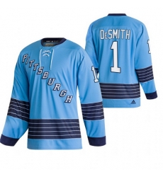 Men Pittsburgh Penguins 1 Casey DeSmith 2022 Blue Classics Stitched jersey Men Pittsburgh Penguins 1 Casey DeSmith 2022 Blue Classics Stitched jersey