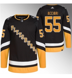 Men Pittsburgh Penguins 55 Noel Acciari Black 2021 22 Alternate Primegreen Stitched Jersey Men Pittsburgh Penguins 55 Noel Acciari Black 2021 22 Alternate Primegreen Stitched Jersey