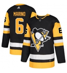 Men Pittsburgh Penguins 6 John Marino Black Adidas Jersey Men Pittsburgh Penguins 6 John Marino Black Adidas Jersey
